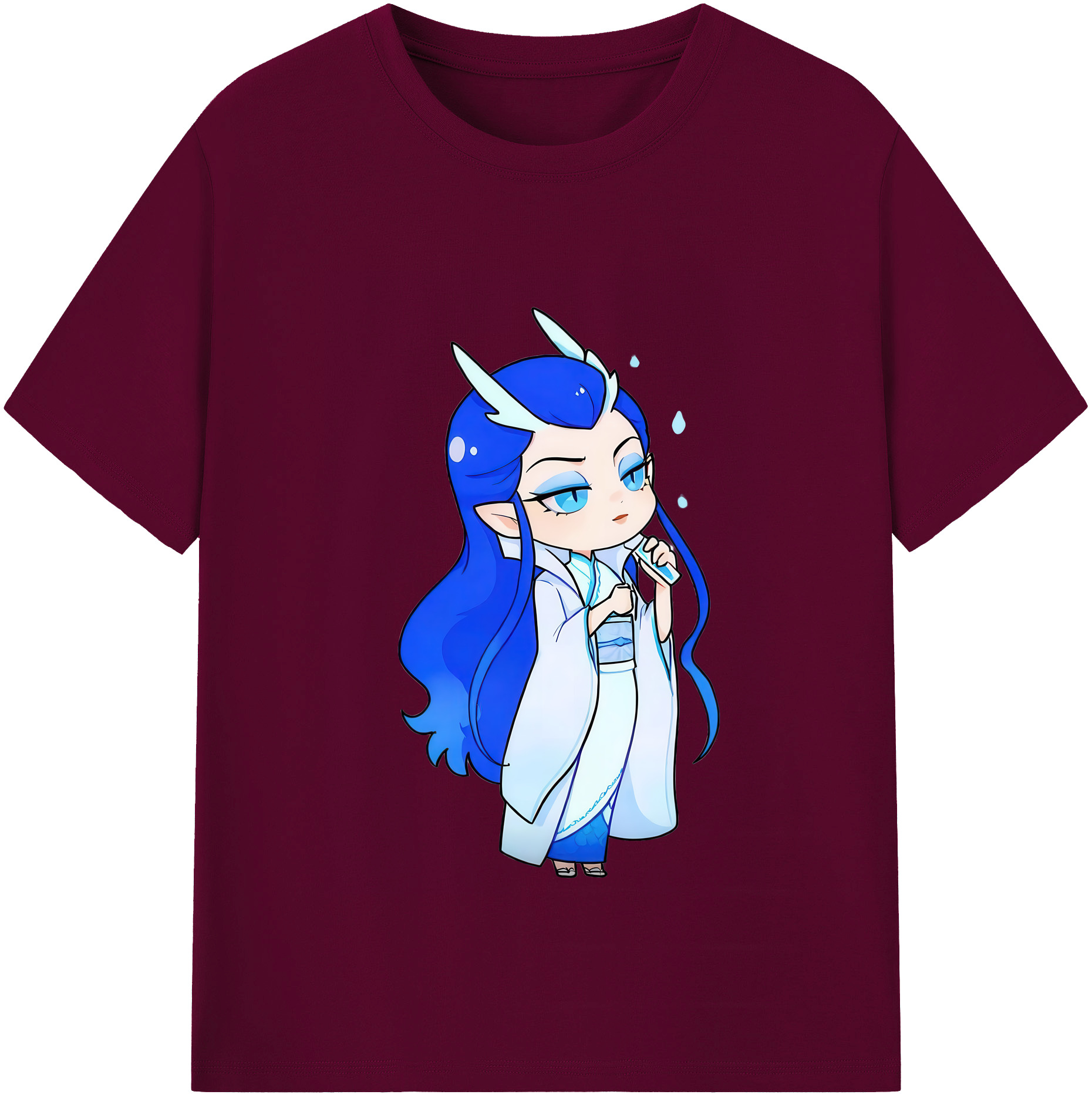 （画像用） Ne Zha 2 ナタ 魔童の大暴れ レディースカジュアルプリントTシャツ（綿100％）